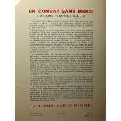 Un combat sans merci : L'Affaire Pétain-De Gaulle