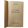 La joie difficile