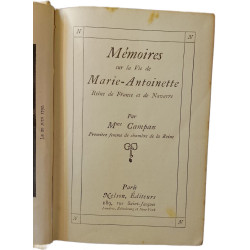 Mémoires sur la vie de Marie-Antoinette