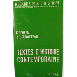 Regards sur l'histoire textes d'histoire contemporaine