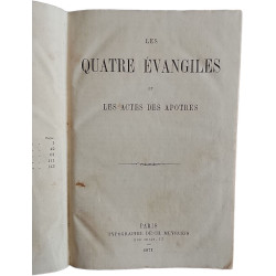 Les quatre evangelis et les actes des apotres