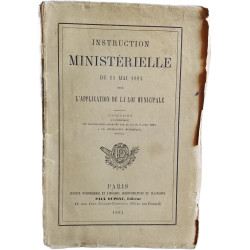 Instruction ministérielle sur l'application de la loi municipale