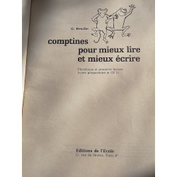 Comptines pour mieux lire et mieux écrire