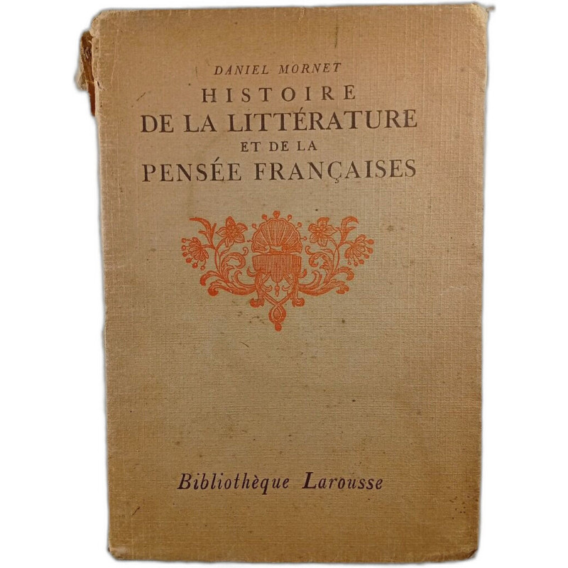 Histoire de la littérature et de la pensée françaises