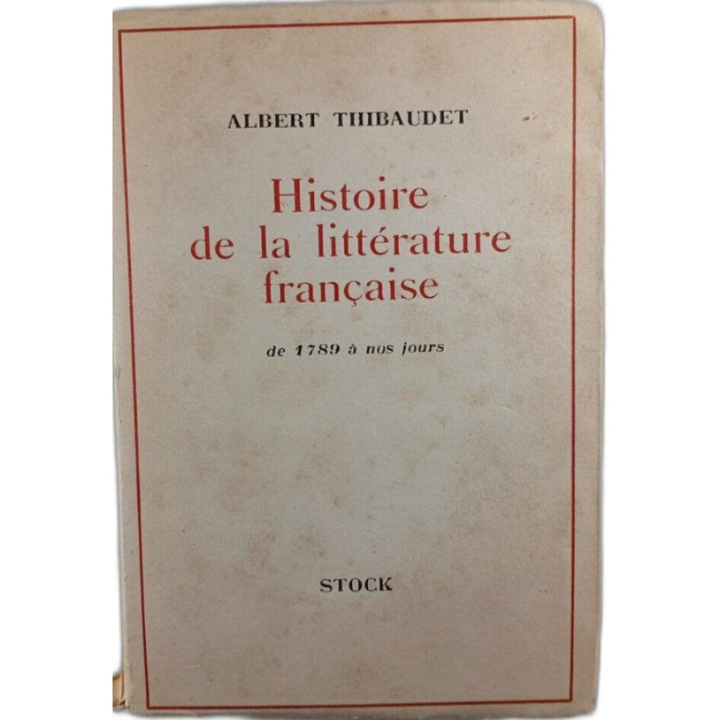 Histoire de la litterature francaise
