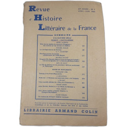 Revue d'Histoire Littéraire de la France n°2