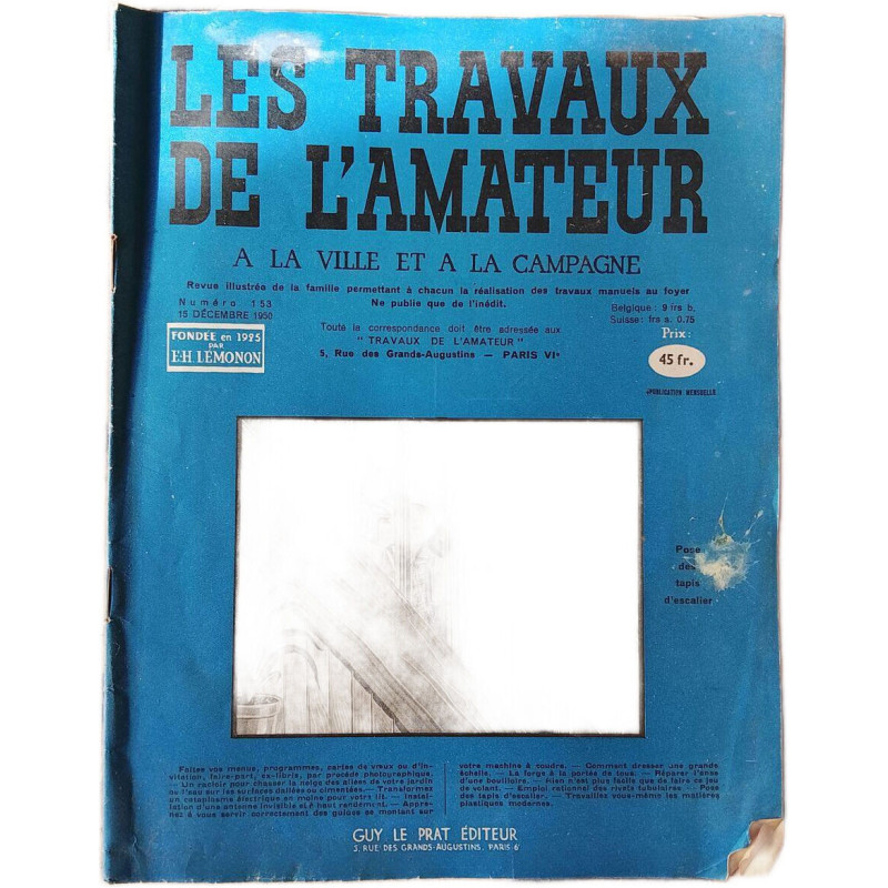 Les travaux de l'amateur