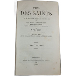 Vies des Saints Tome Troisième