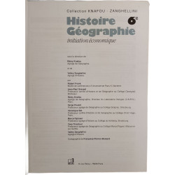 Histoire Géographie initiation économique