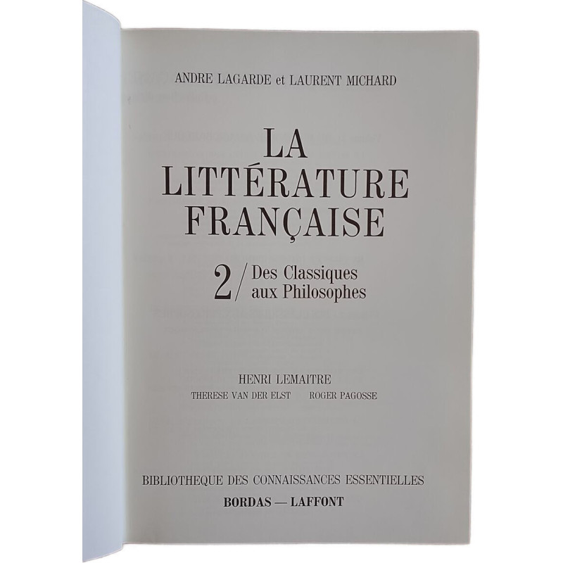 La Littérature Française nº 2