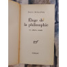 Éloge de la philosophie