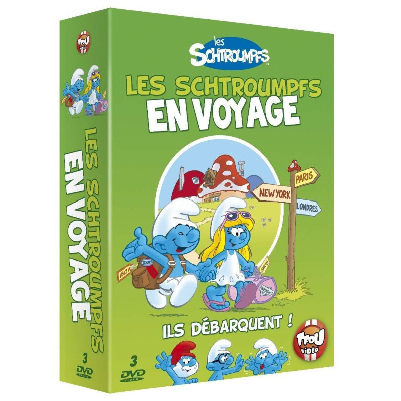 Les Schtroumpfs en voyage - Coffret - Neuf sous blister