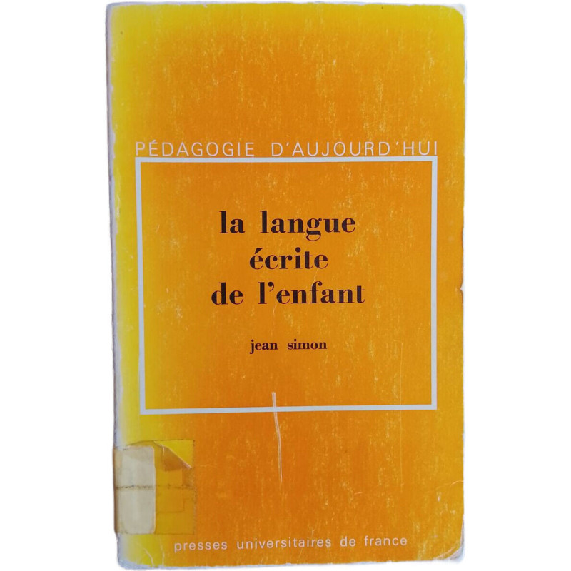 La langue écrite de l'enfant