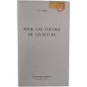 Pour une théorie de l'écriture