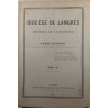 Le Diocèse de Langres Histoire et statistique