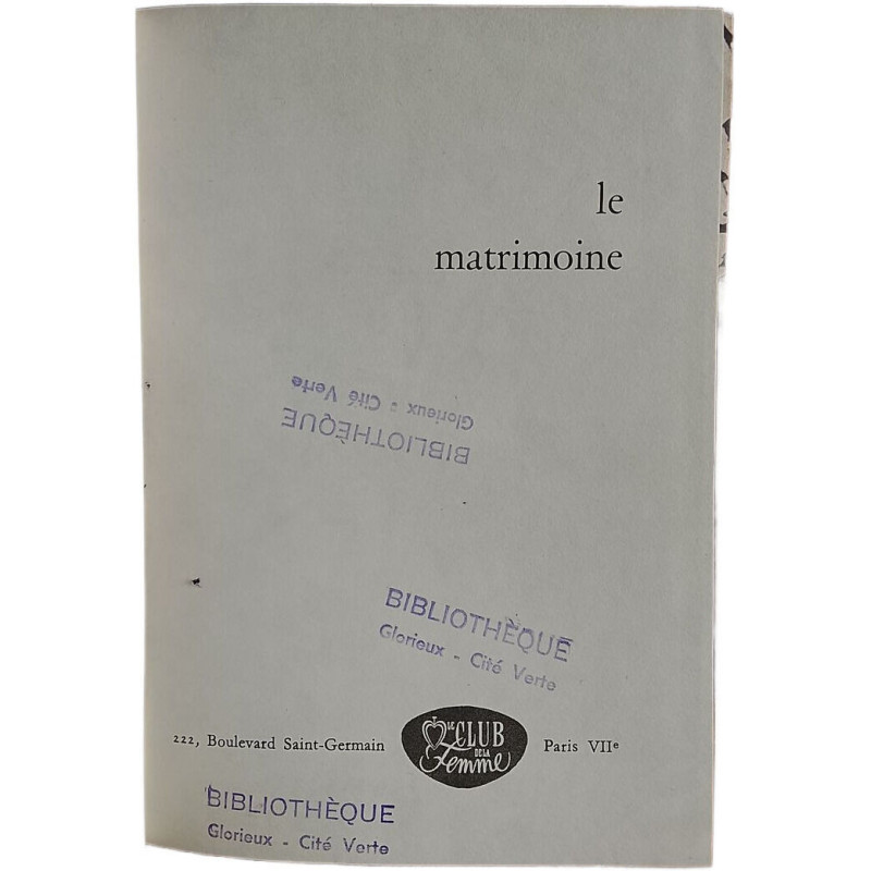 Le matrimoine