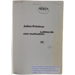 Lettres de non-motivation