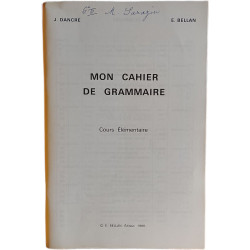 Mon cahier de GRAMMAIRE