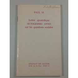 Lettre apostolique OCTOGESIMO ANNO sur les questions sociales