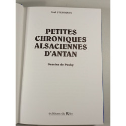 Petites chroniques alsaciennes d'antan