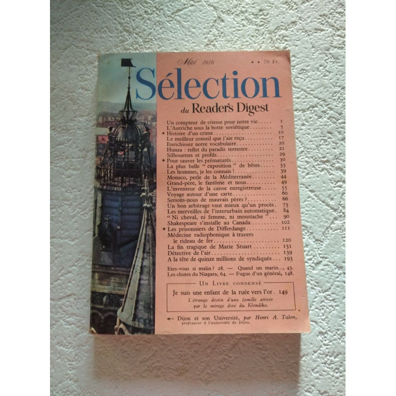 Sélection du Reader's Digest: un compteur de vitese poir notre vie nº1