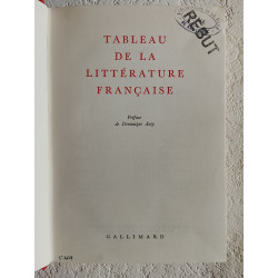 Tableau de la littérature française
