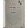 Tableau de la littérature française