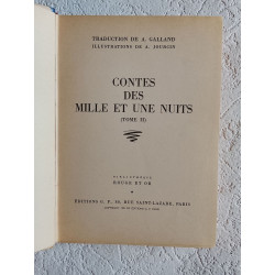 Contes des mille et une nuits (Tome II)