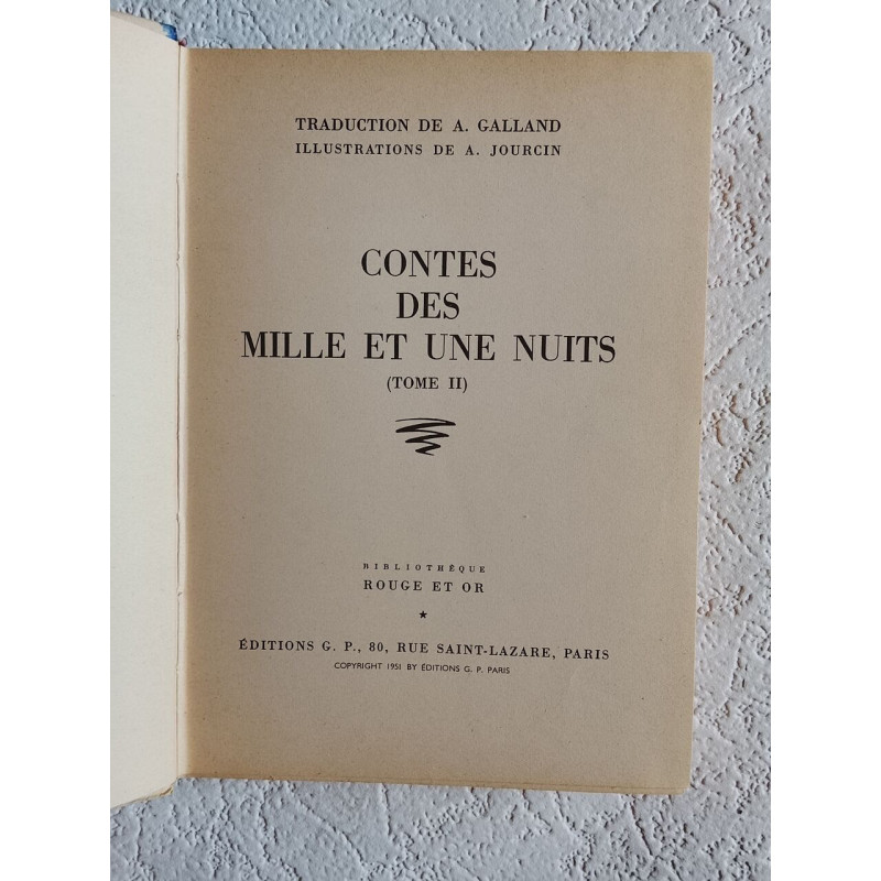 Contes des mille et une nuits (Tome II)