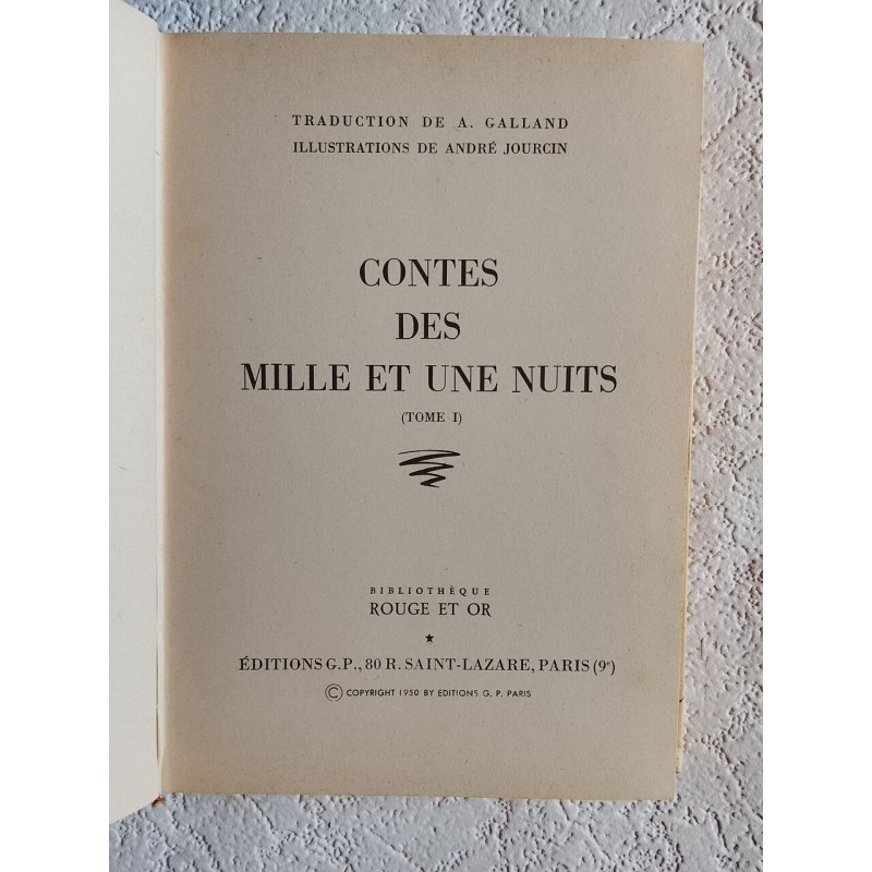 Contes des Mille et une nuits (Tome I)