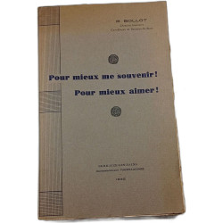 Pour mieux me souvenir! Pour mieux aimer