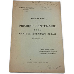 Souvenir du Premier Centenaire de la Societe de Saint Vincent de Paul