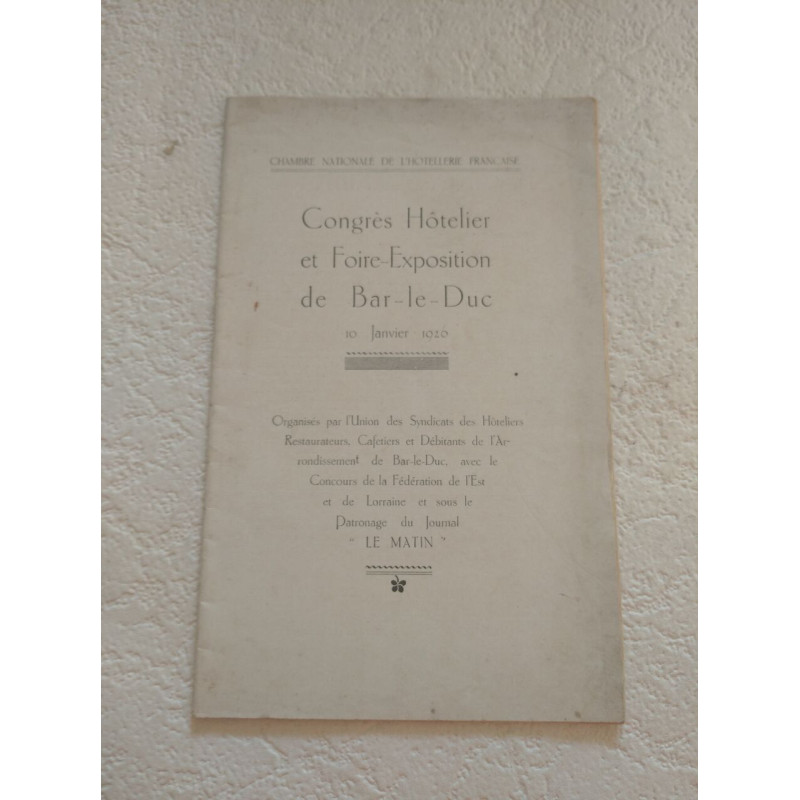 Congrès Hôtelier et Foire-Exposition de Bar-le-Duc