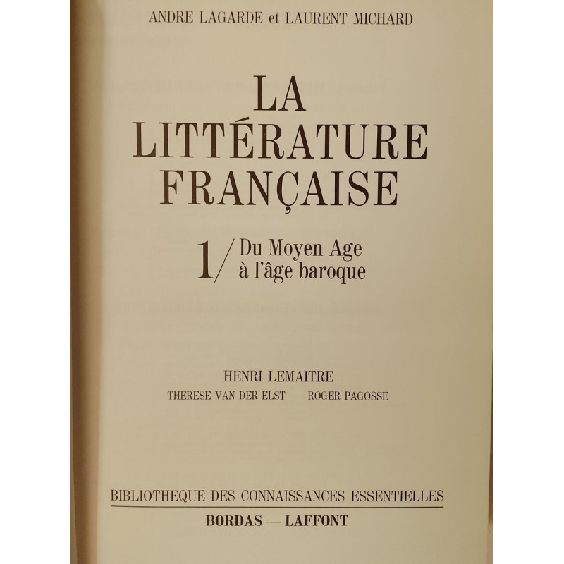 La Littérature Française
