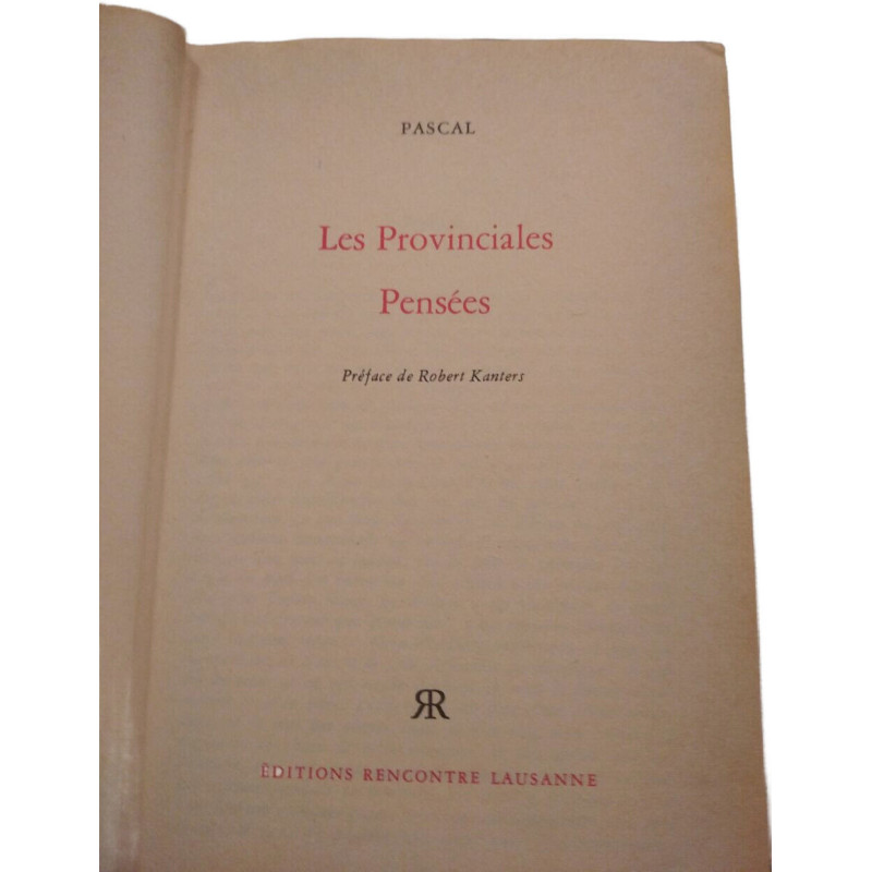 Les Provinciales Pensées