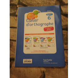 Cahier d'orthographe