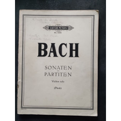 Livre - Bach Sonaten und Partiten / Violine Solo