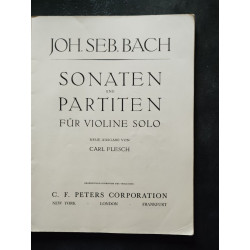Livre - Bach Sonaten und Partiten / Violine Solo