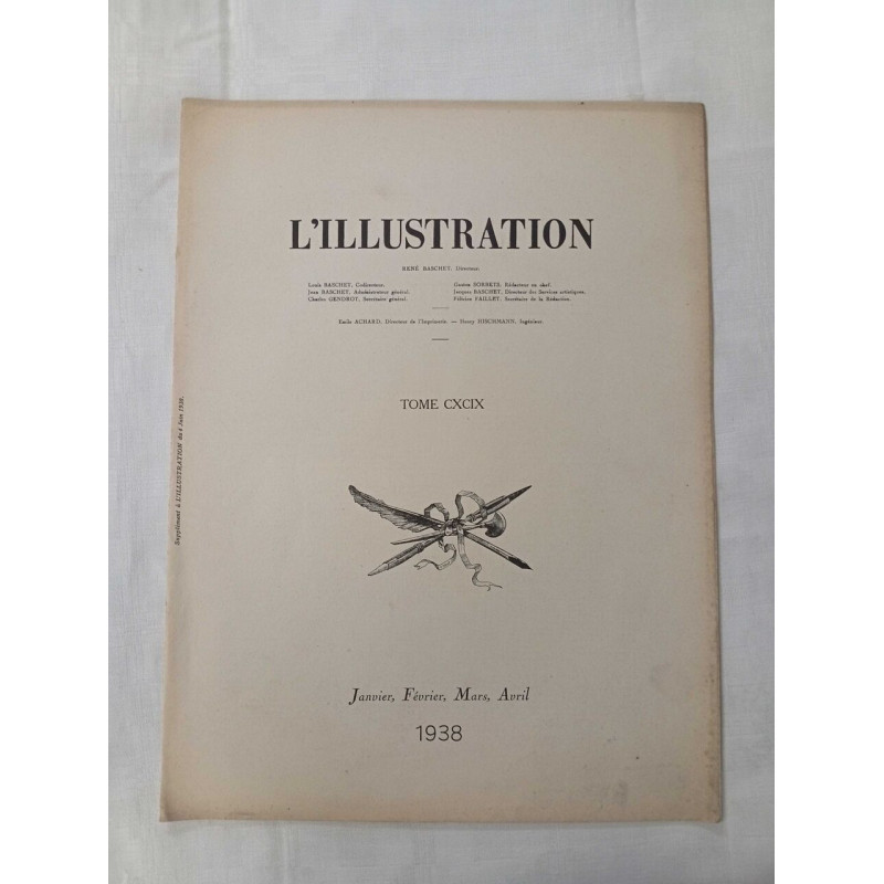 L'Illustration Janvier Février Mars Avril 1938