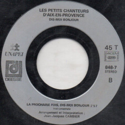 Une Autre Fois Dis-moi Bonjour