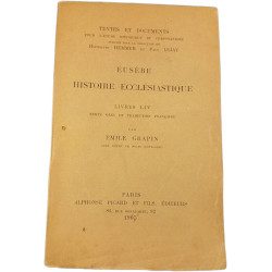 Eusèbe Histoire ecclésiastique Livres I-IV