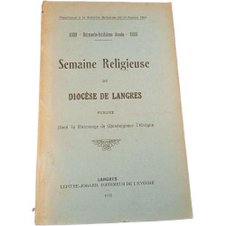 Semaine Religieuse du Diocèse de Langres 1933