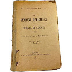 La Semaine Religieuse du Diocèse de Langres 1914