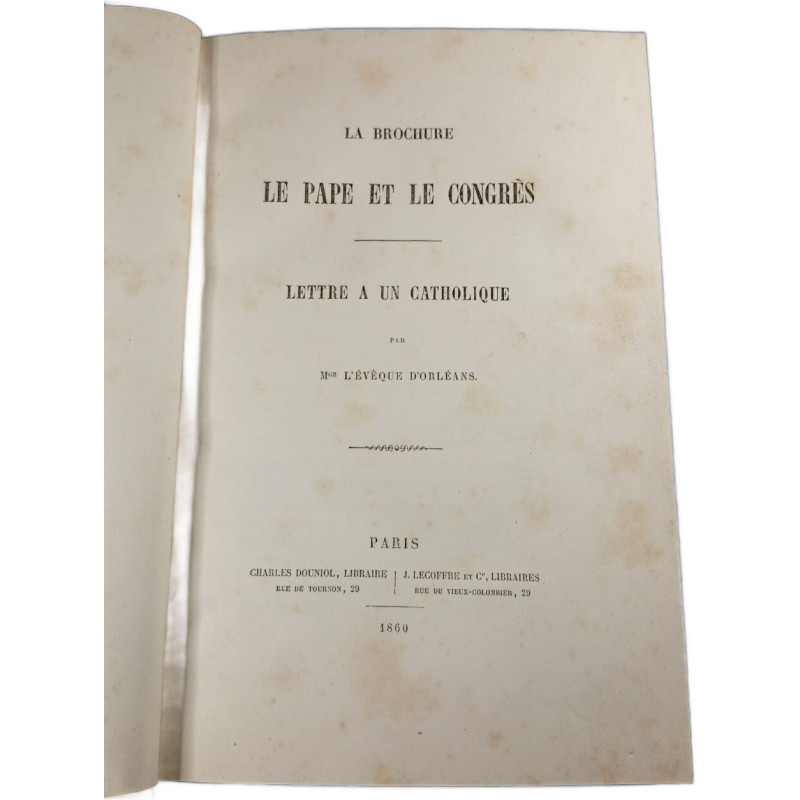 Le pape et le congrès