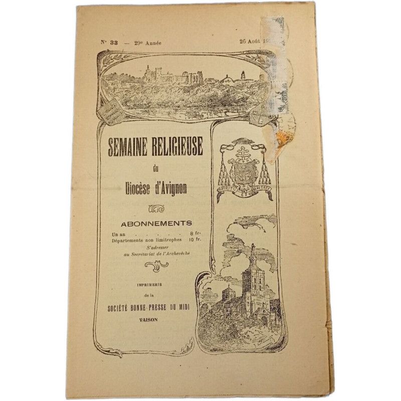 Semaine religieuse du Diocèse d'Avignon n°33