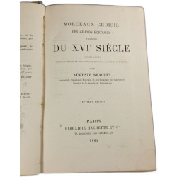 Morceaux choisis des grands écrivains français du XVIe siècle
