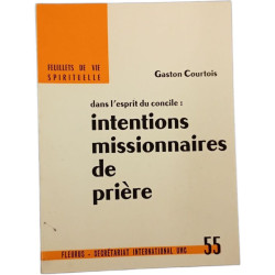 Intentions missionnaires de prière