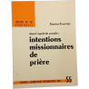 Intentions missionnaires de prière