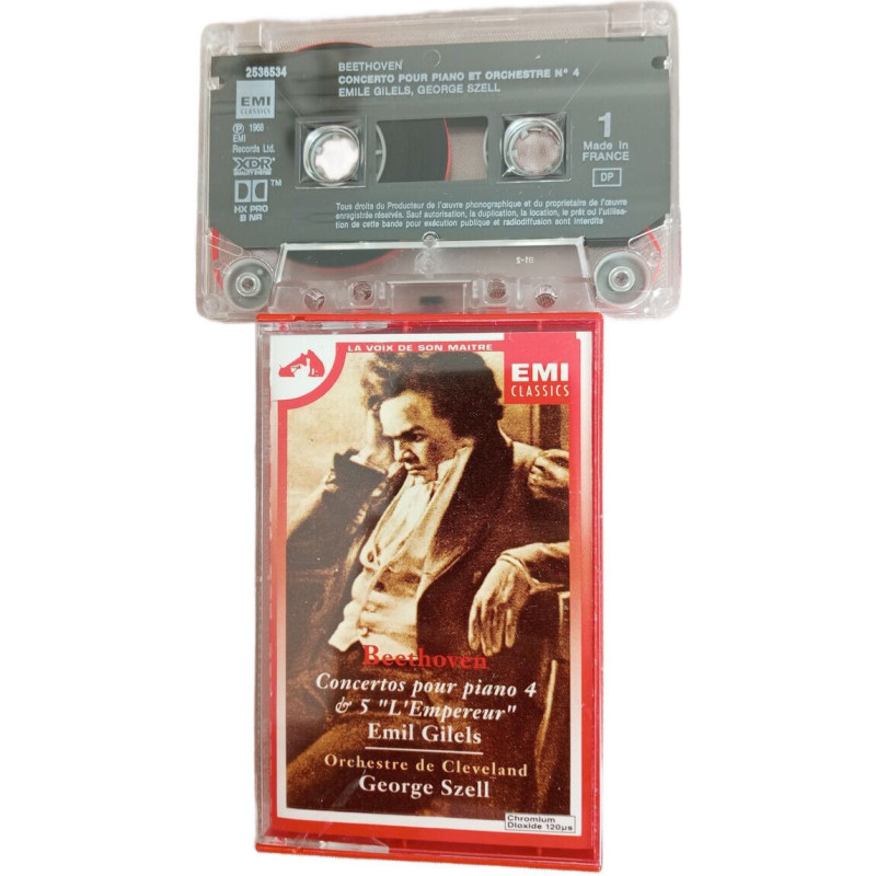 K7 Audio - Concertos pour piano et orchestre N° 4 et 5 "L'Empereur"