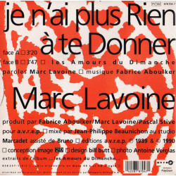Je N'ai Plus Rien À Te Donner